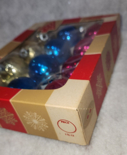 Vintage Box of Coby Glass Ornaments BO04