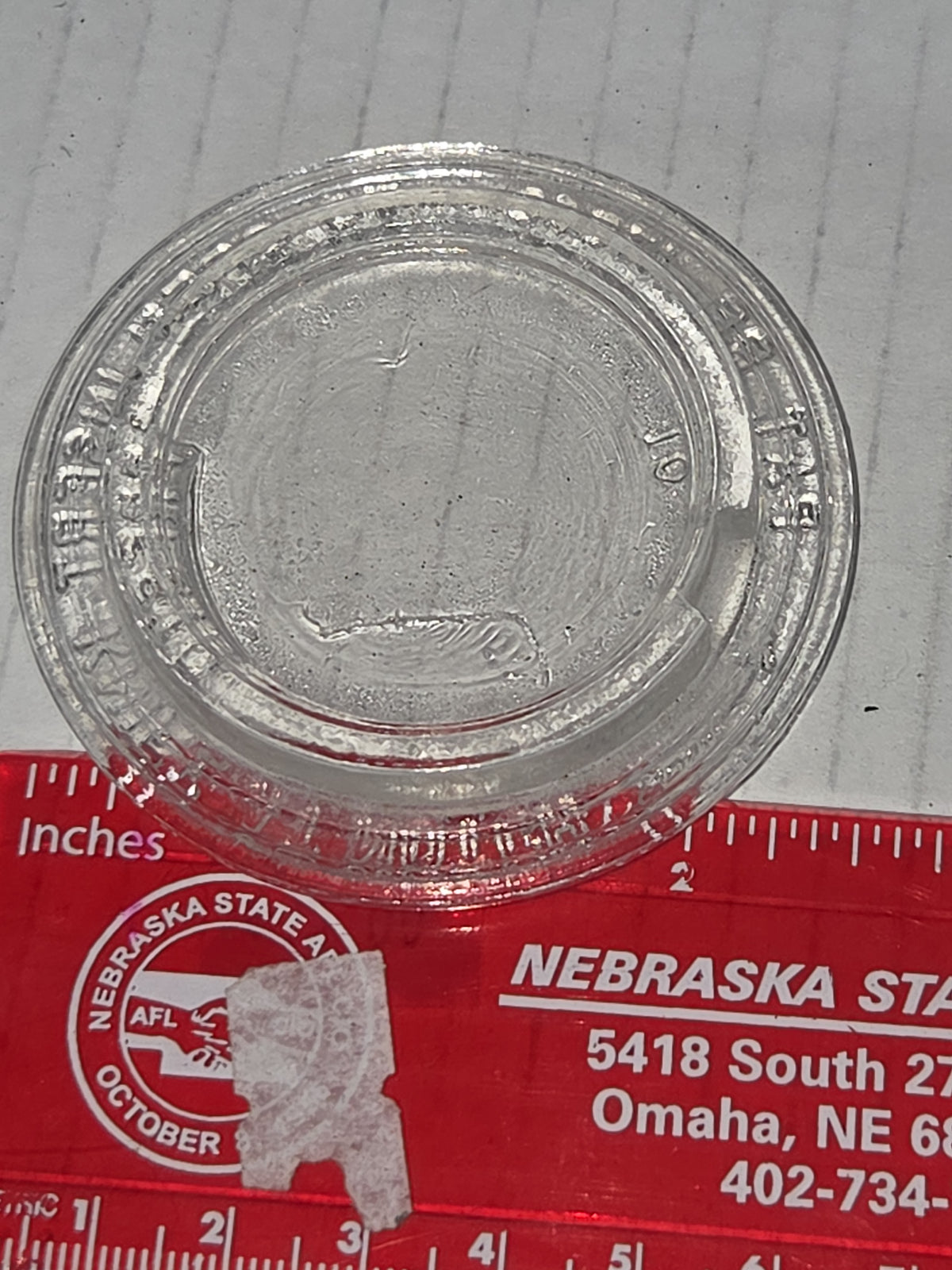 Vintage Presto Glass Jar Insert For Metal Canning Lid with Notch Set of Four Lids 2 1/2"