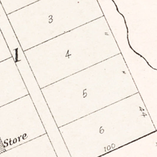 Vintage Map of Rescue, Nebraska 1907 -Not available at Minden location-