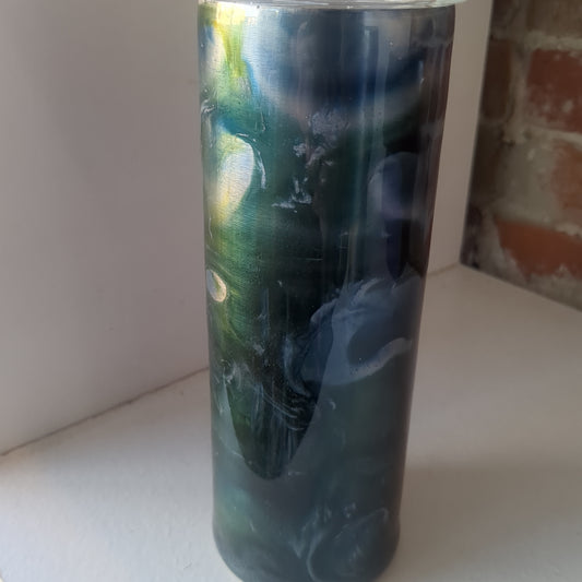20 ounce stainless steel, Insulated, alcohol ink art Tumbler CLEARANCE ai15