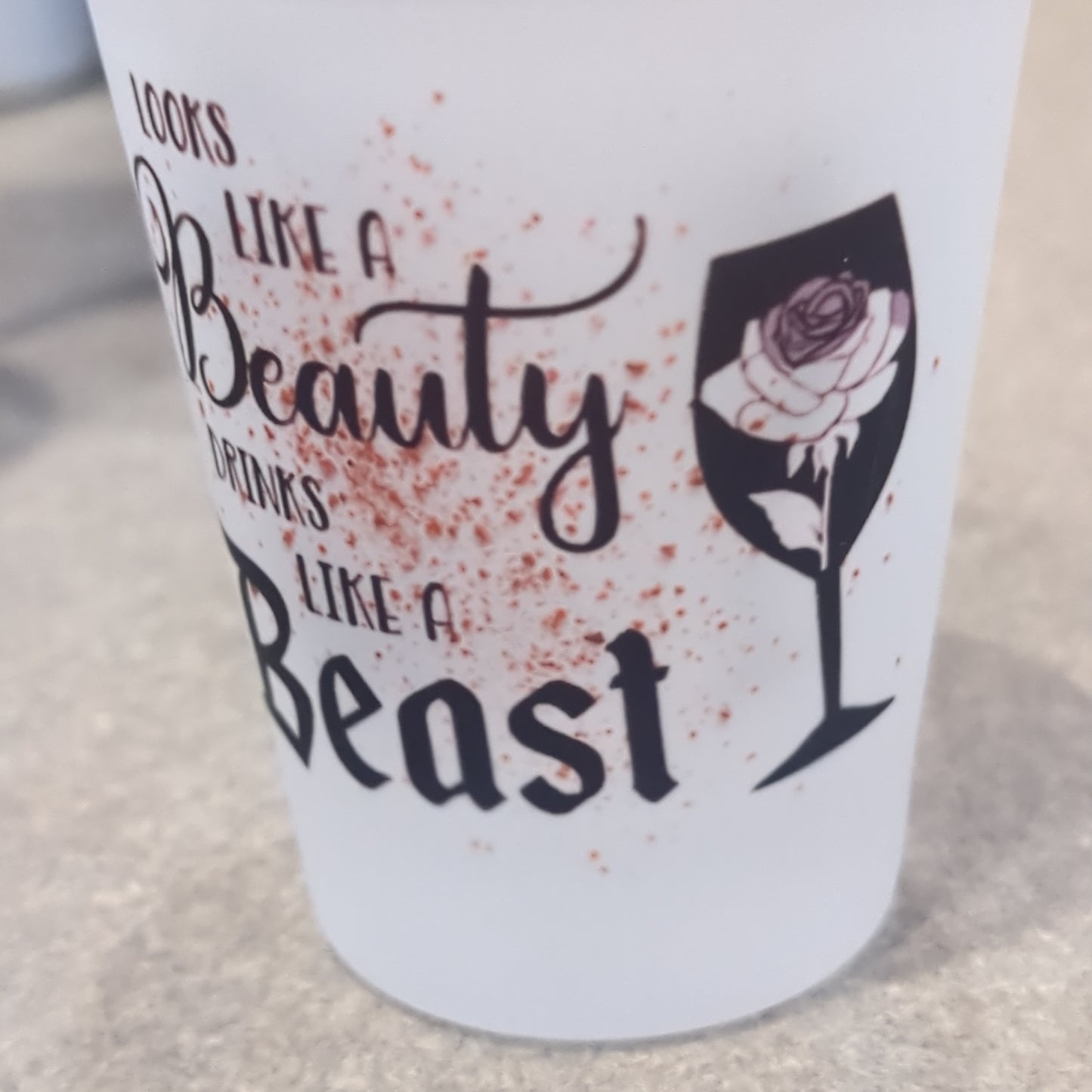 Shot Glass Frosted Glass Looks like a beauty drinks like a beast