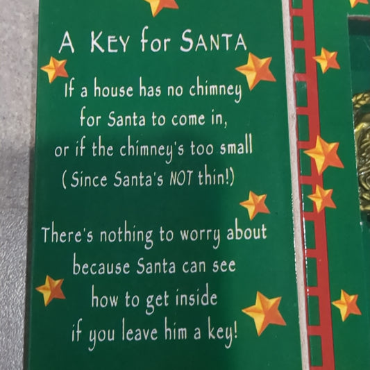A key for Santa. Metal key