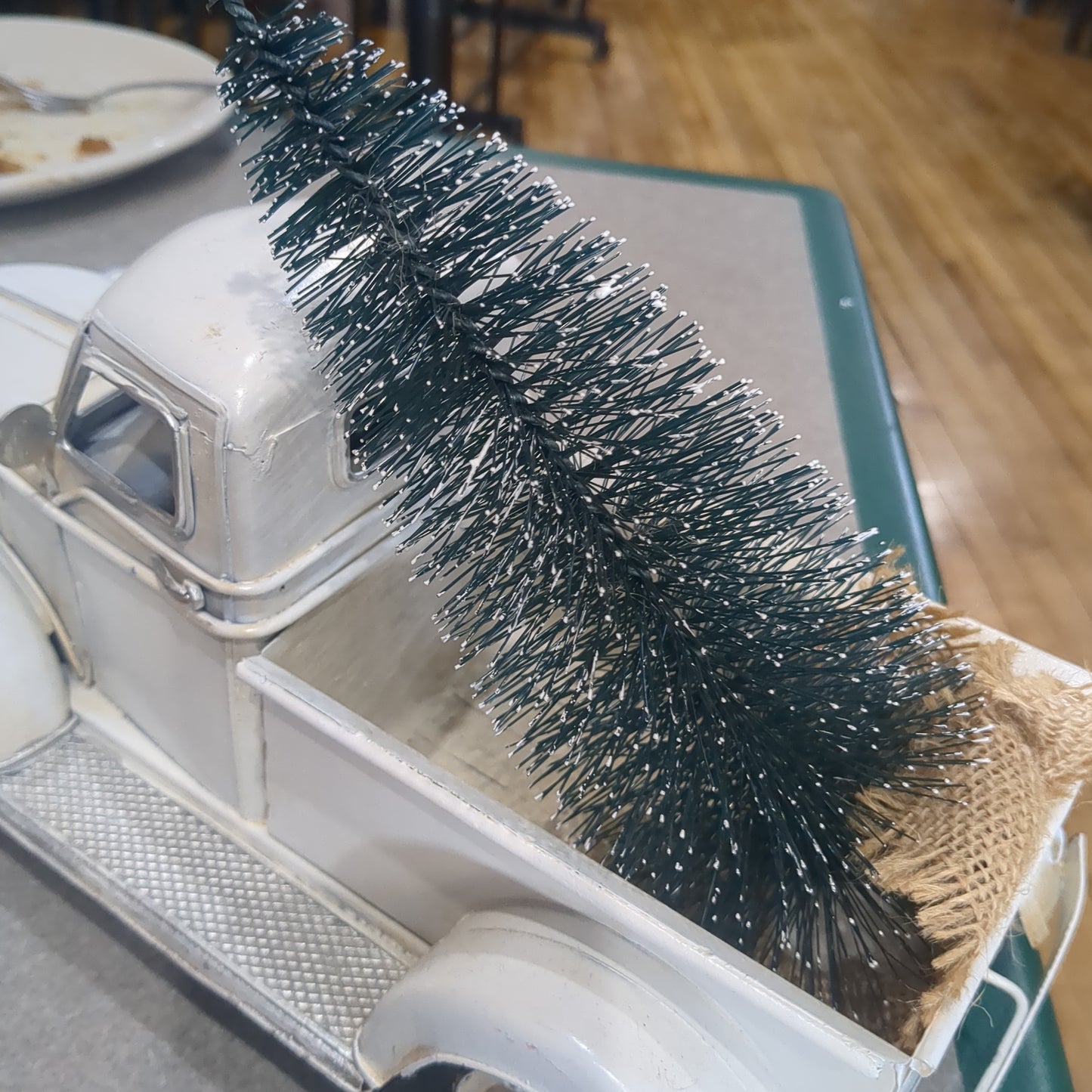 White Metal Truck