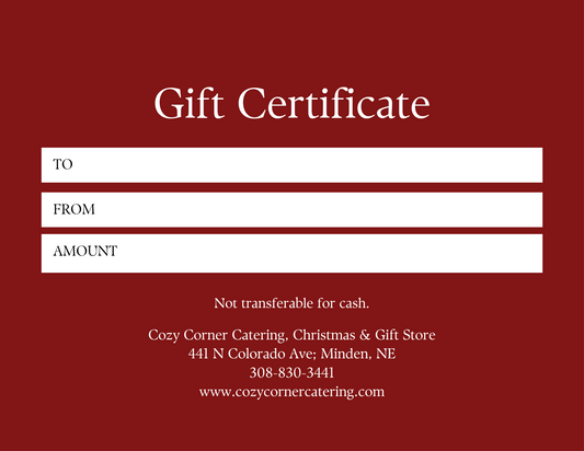 Cozy Corner Christmas & Gift Store