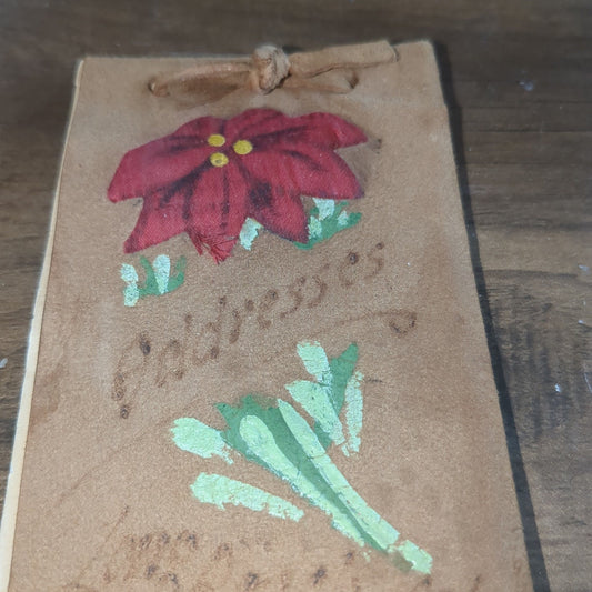 vintage handmade leather address book