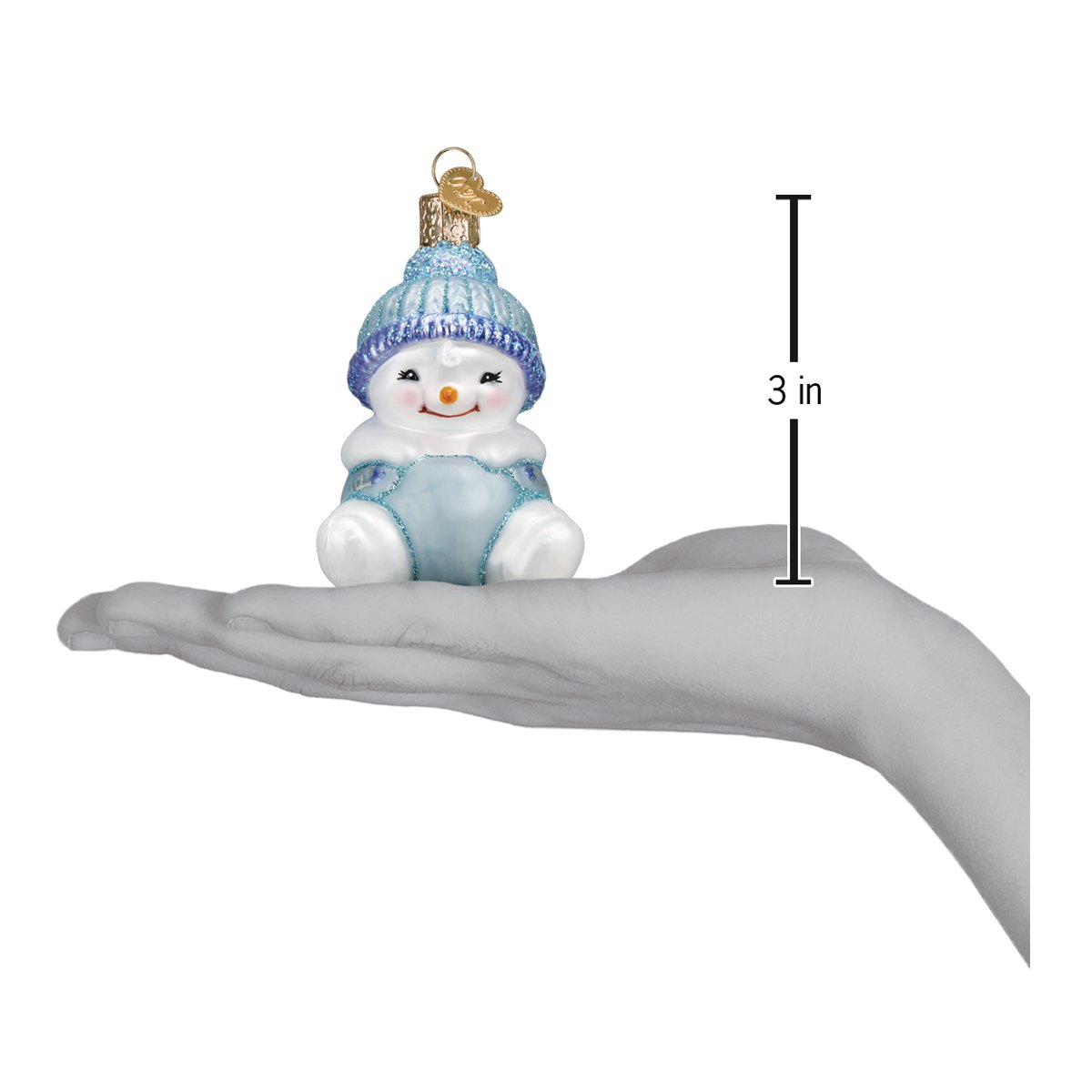 Snow Baby Boy Ornament