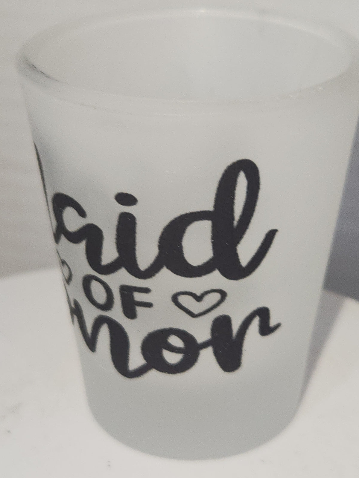 Frosted Shot Glass Maid of Honor