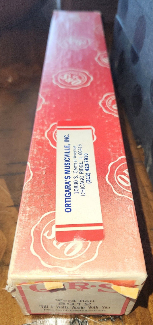 Antique Piano Roll "Till I Waltz Again With You"