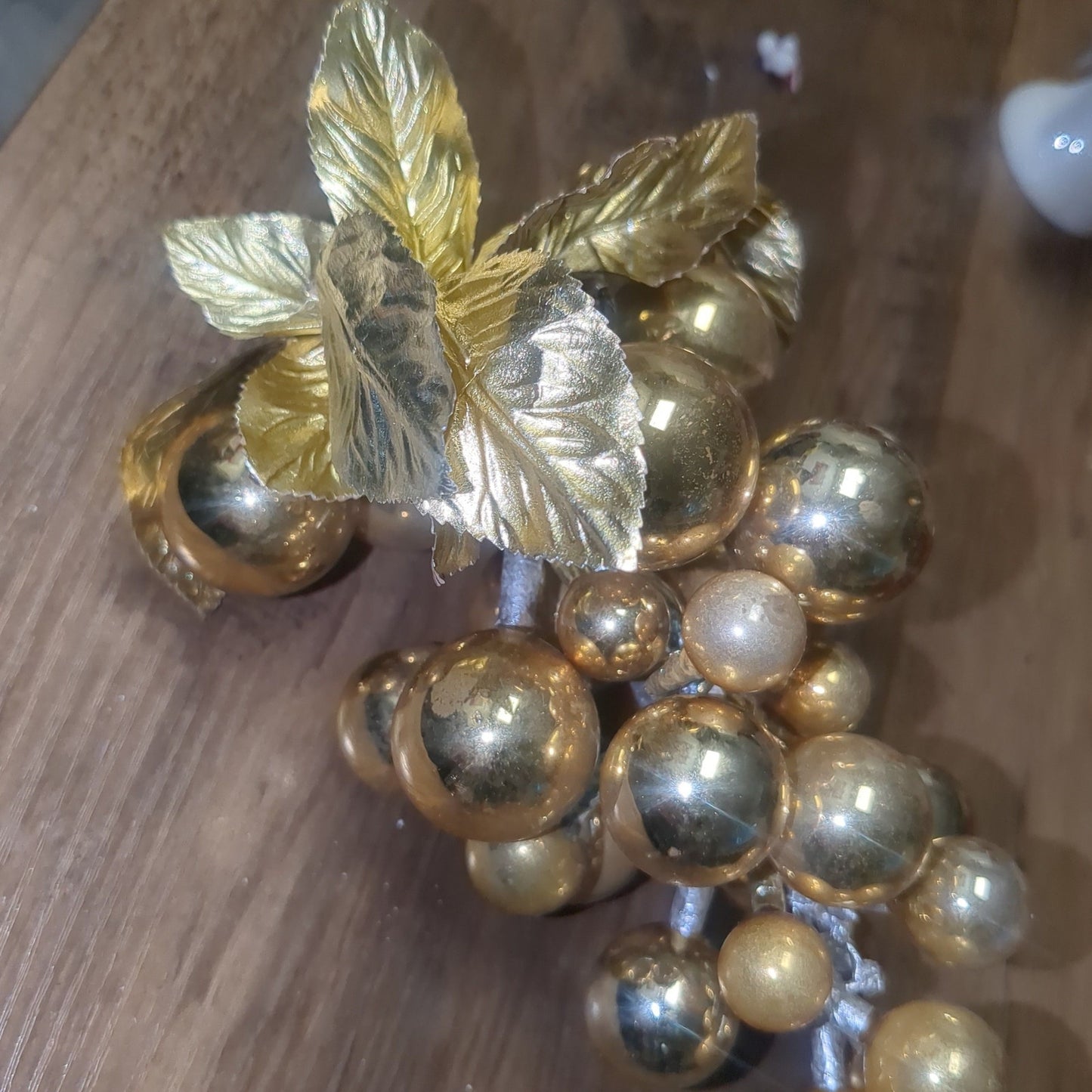 Vintage Mercury Glass Grape Cluster
