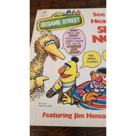 vintage See No Evil, Hear No Evil, SMELL NO EVIL Sesame Street 1975 Hardcover Book