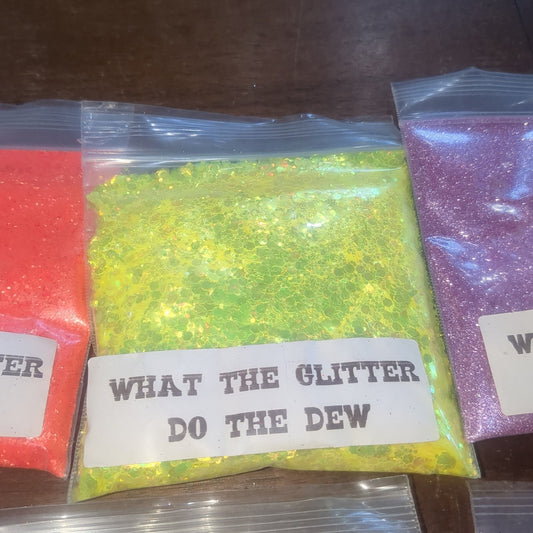 What the Glitter set of 8 Glitters