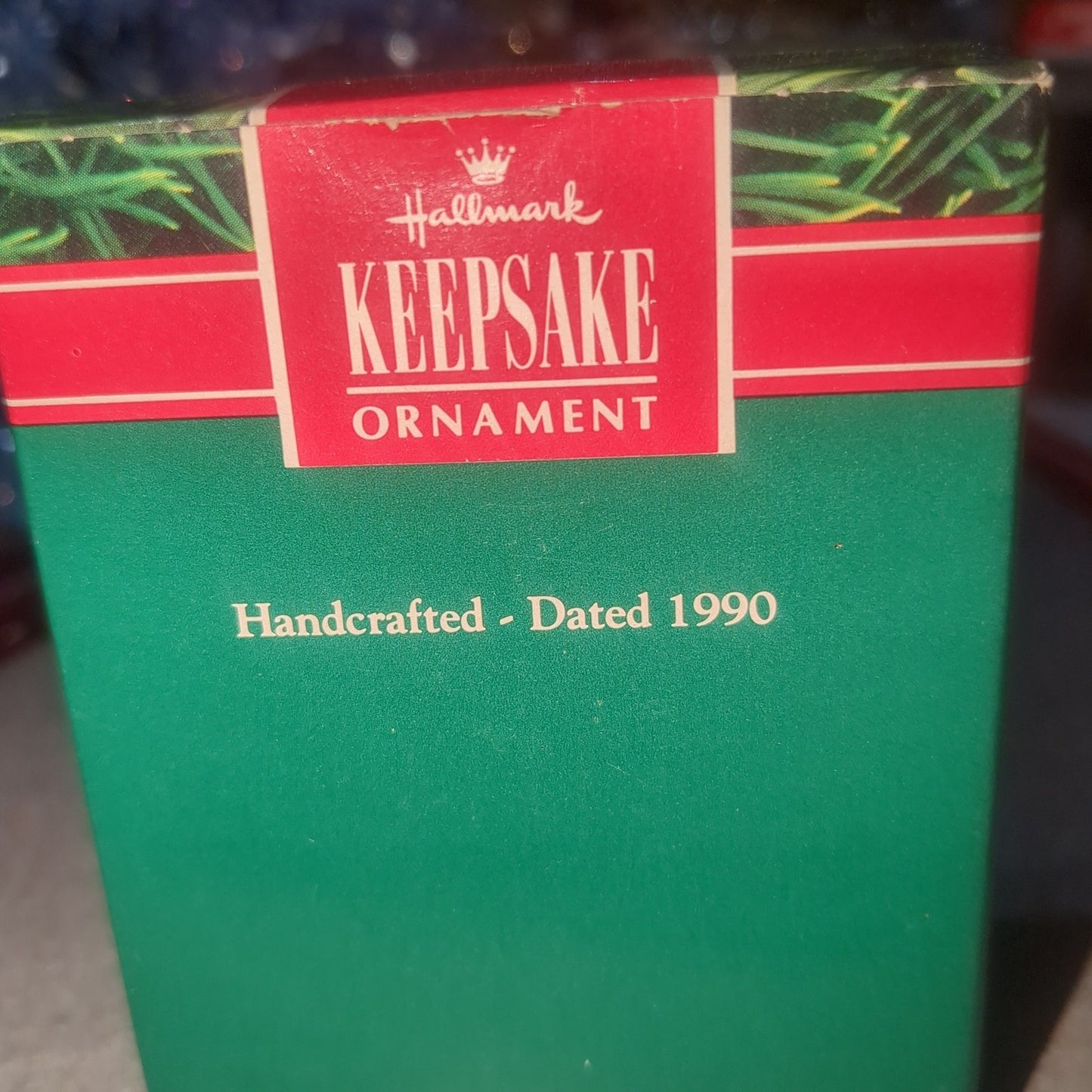 Vintage Hallmark Keepsake Ornament Mom and Dad 1990 Bear Mailbox in Box