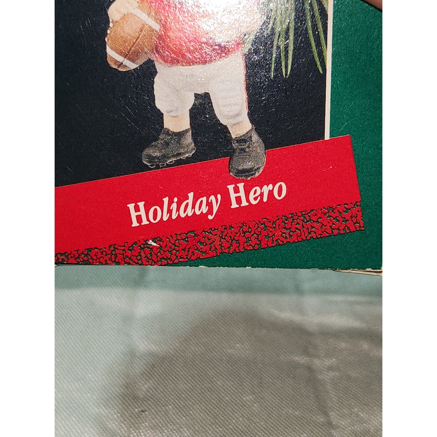 Vintage Hallmark Keepsake Ornament Holiday Hero Football Player 1988