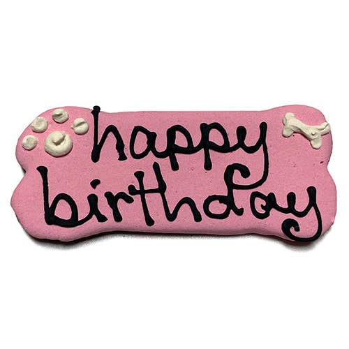 Birthday Dog Bones: Pink Br7