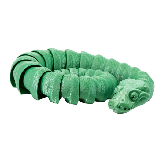 3D Printed Boa Snake Fidget | Multiple Colors | Black Sheep Products LLC Green