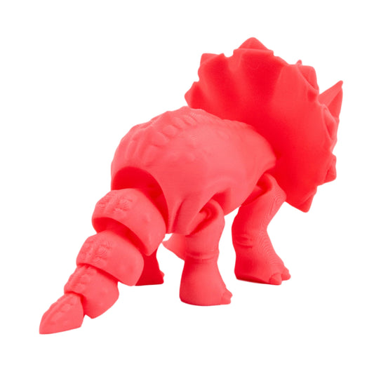 3D Printed Articulated Flexible Triceratops Dinosaur | Multiple Colors | Black Sheep Products LLC