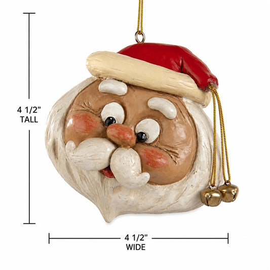 Large Santa Head Ornament | Bert Anderson Collection