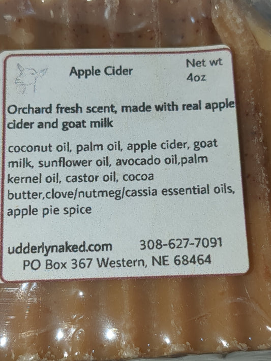 Udderly naked goat milk soap scented Apple Cider UN5