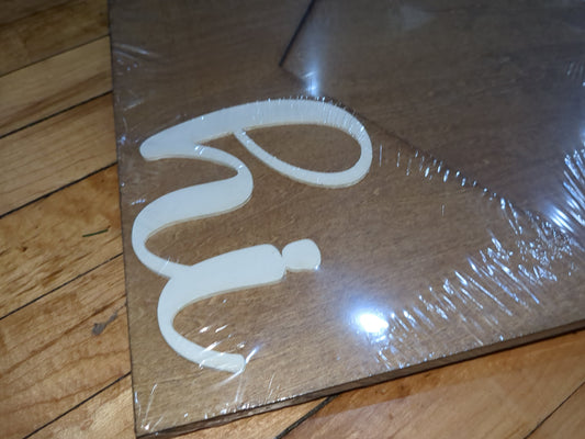 Interchangeable Envelope Door Sign Stained with White Letter *Inserts Sold Seperately*