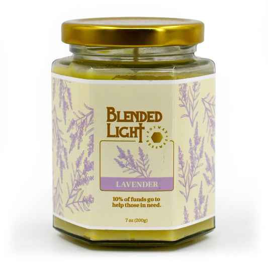 Lavender Scented Candle | Multiple Sizes | Blended Light 7 oz.