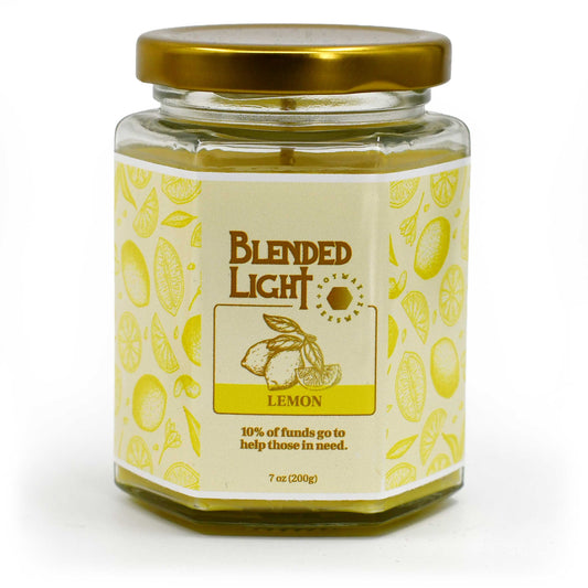 Lemon Scented Candle | Multiple Sizes | Blended Light 7 oz.