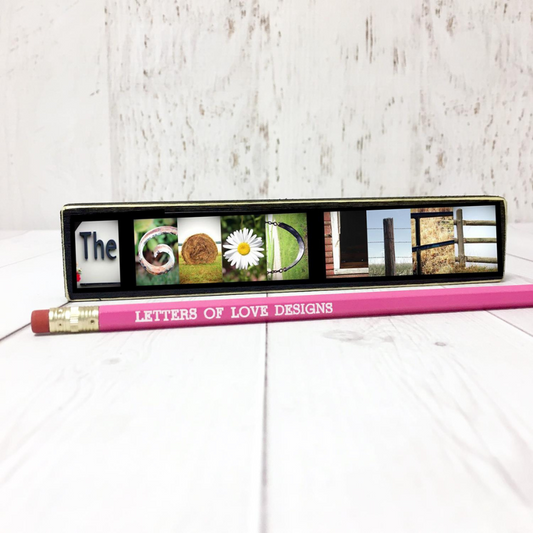 The Good Life Word Block | Multiple Sizes | Letters of Love Designs Medium