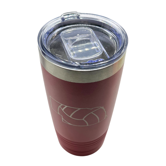 Stainless Steel Nebraska Volleyball State Tumbler | 20 oz | Multiple Colors | RCK Creations & More