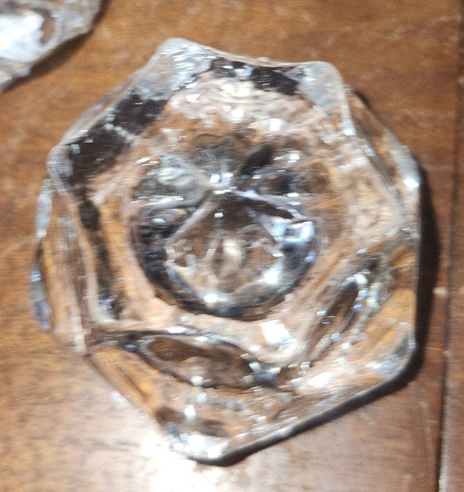 Vintage Pressed Glass Salt Cellars Set of 6