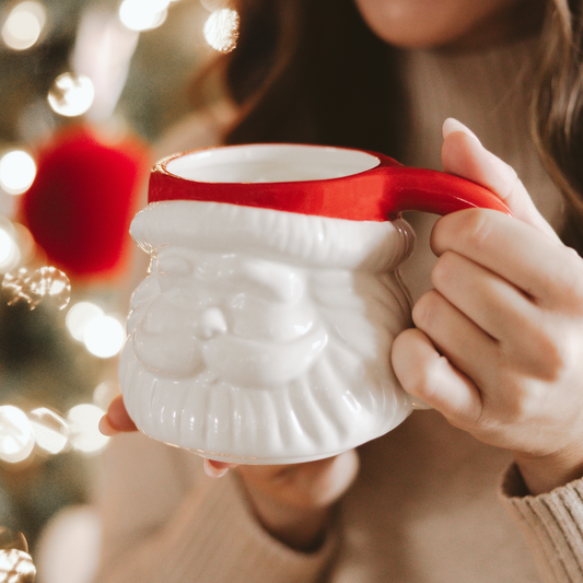Red Hat Santa Coffee Mug - Christmas Decor mug2