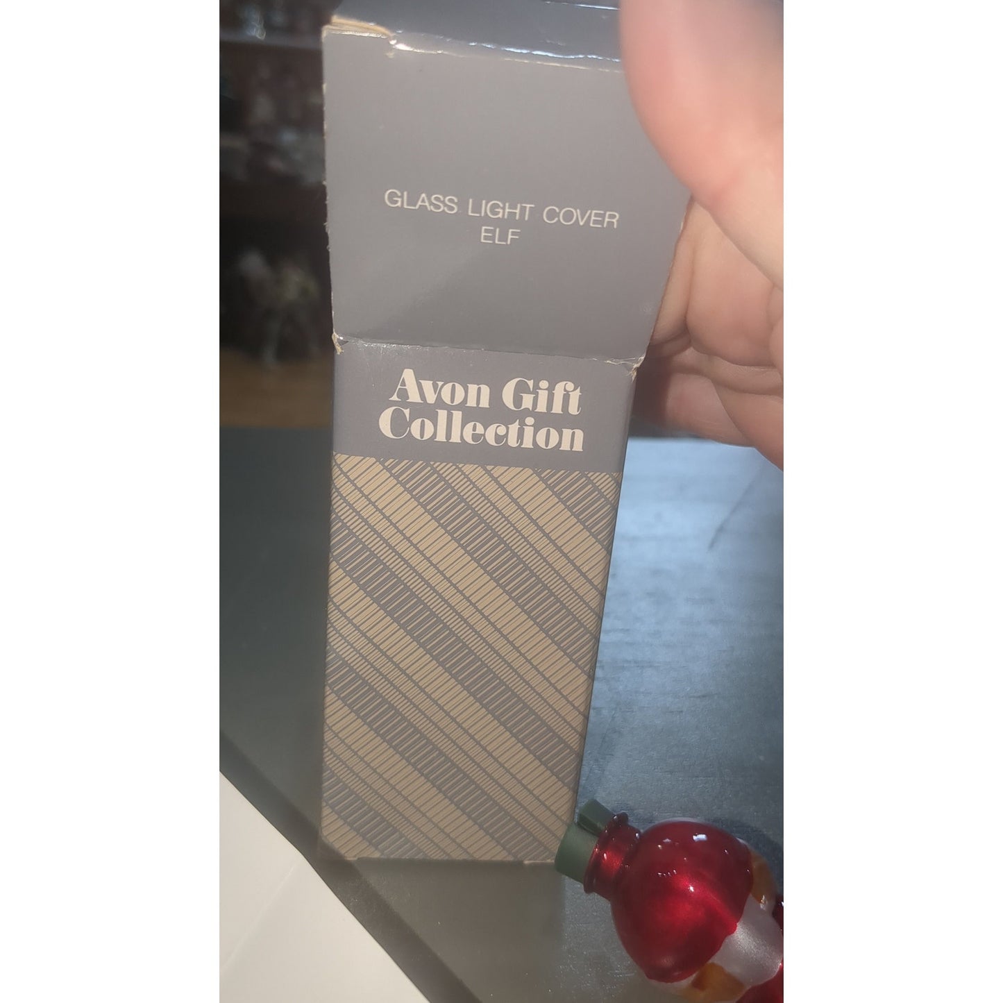 Vintage Avon Glass Light Cover Elf NIB