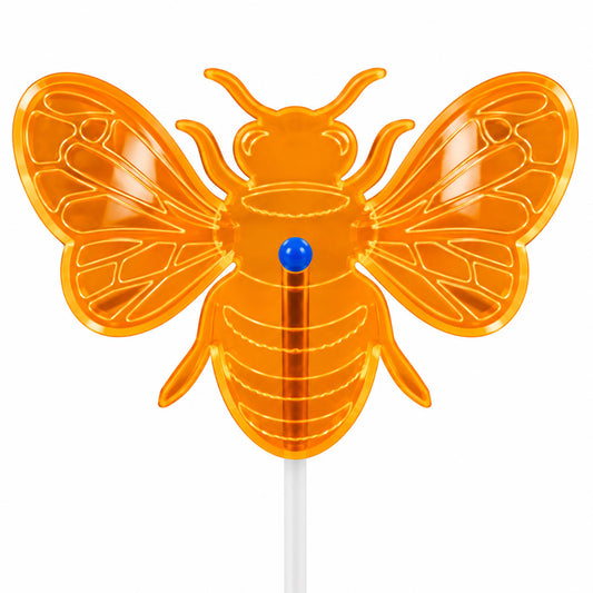 Small Bee Yard Decor| Multiple Color Options | Glowing Creation Orange