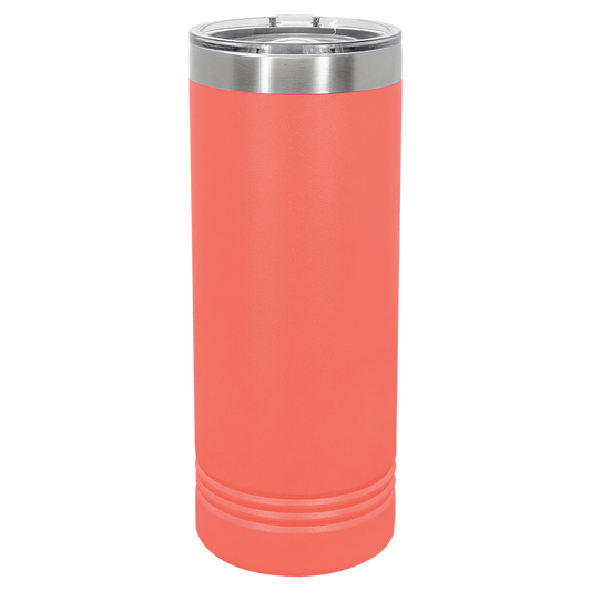 Skinny Tumbler with Slider Lid | 22 oz | Multiple Colors | Customizable | RCK Creations & More