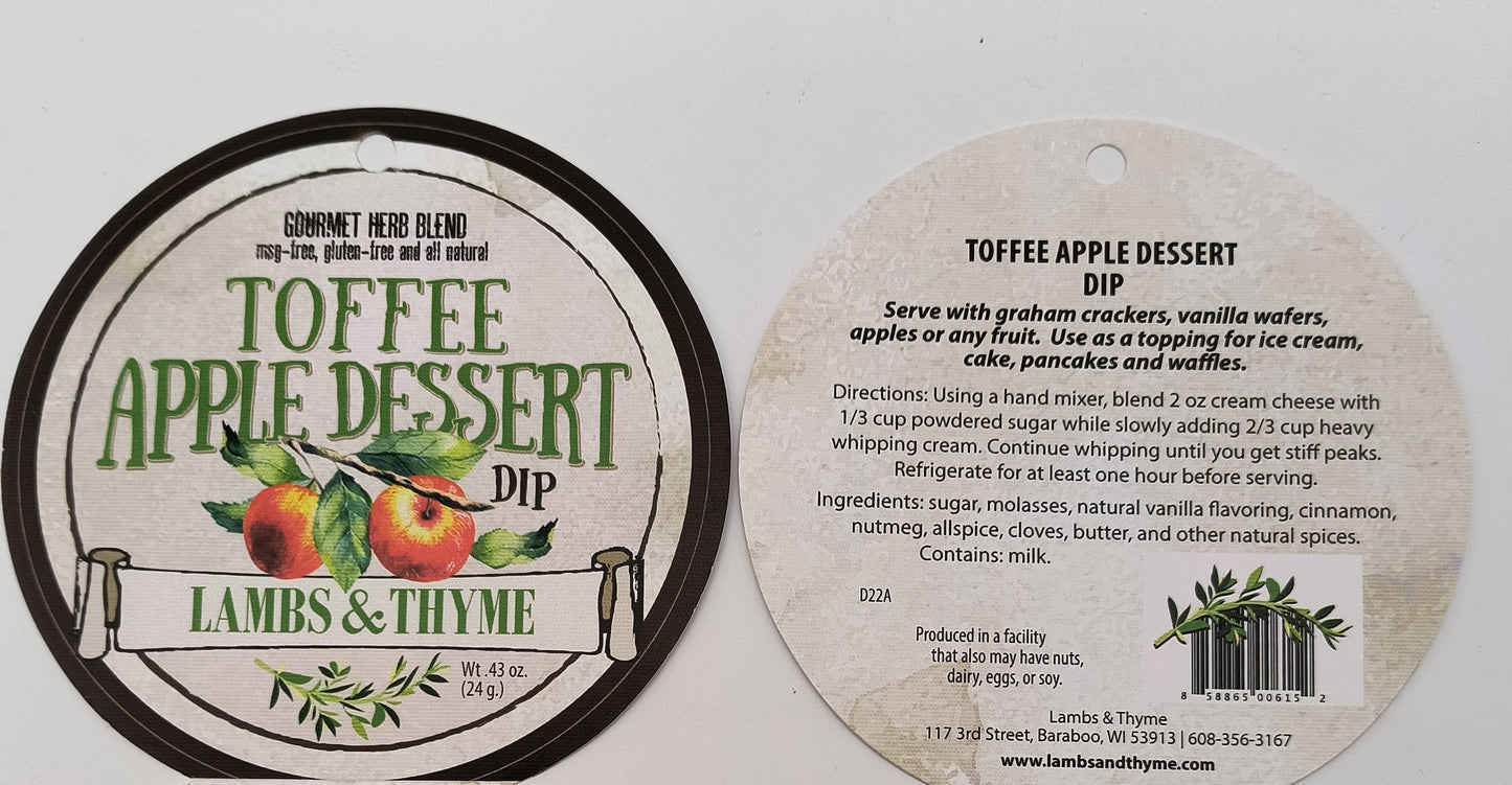 Toffee Apple Dessert Dip ddta