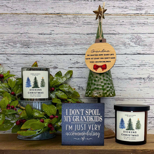 Dickens Christmas Farmhouse Soy Wax Candles - Holiday Decor dc1