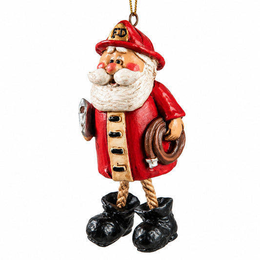 Fireman Santa Ornament | Bert Anderson Collection