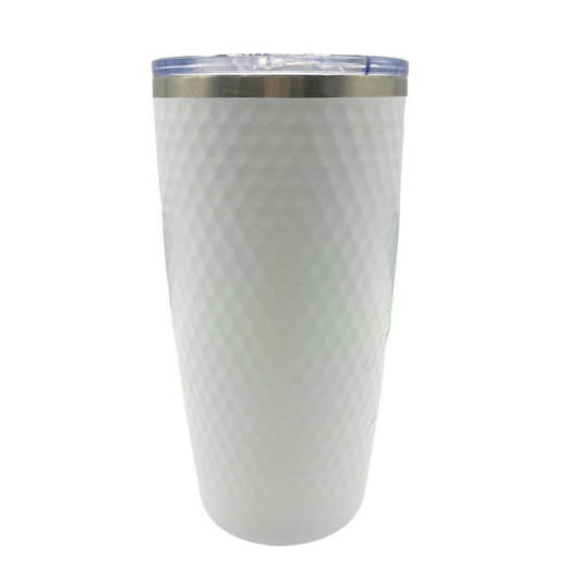 Stainless Steel "This Lady Has A Lot Of Drive" Golf Tumbler | 20 oz | White | RCK Creations & More