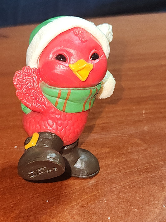 Hallmark Keepsake Ornament Miniature Merry Cardinal with Snowball 1981