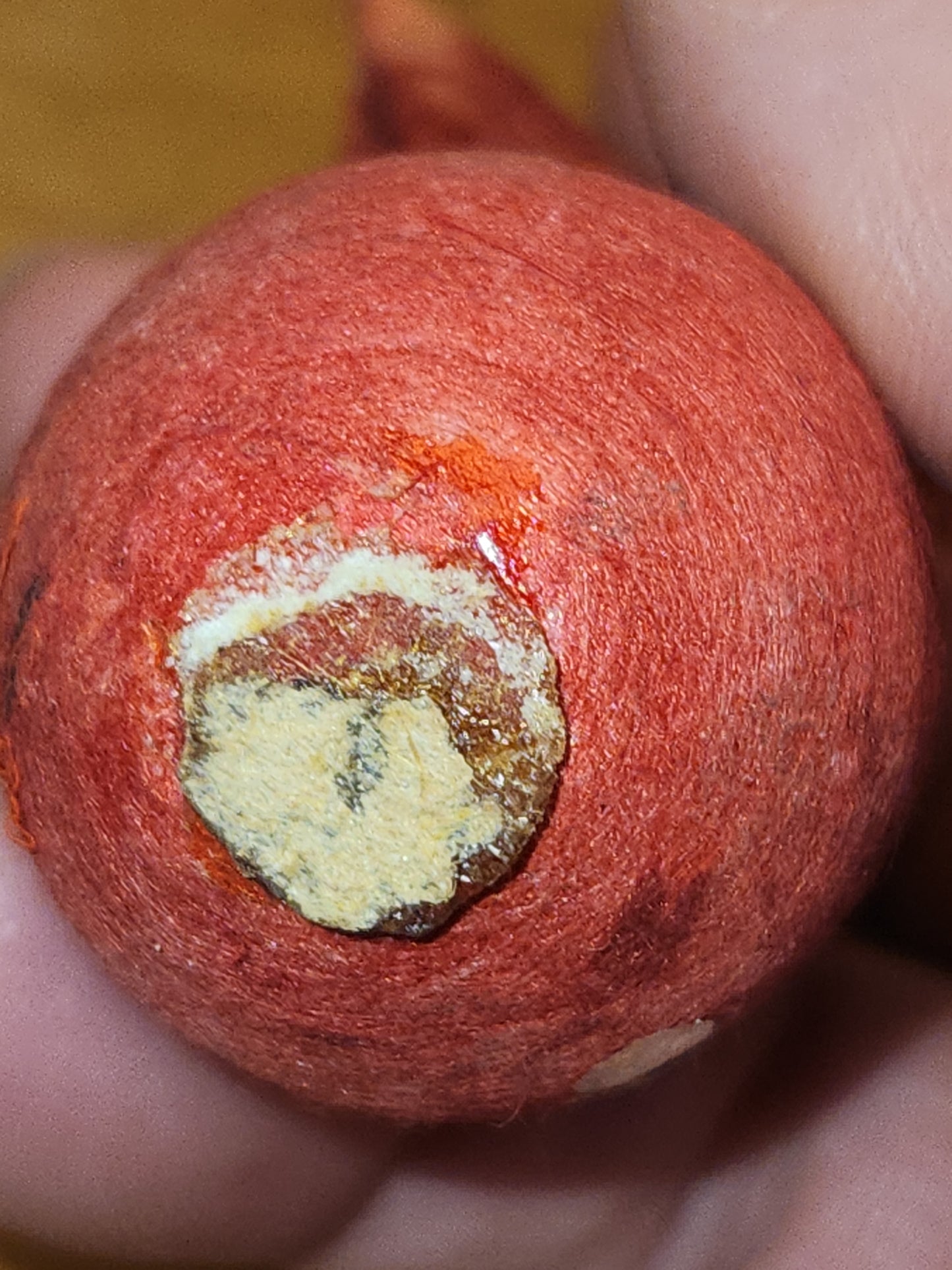 Vintage elf Gnome Santa Spun Cotton Holding Candle Japan AS IS elf67