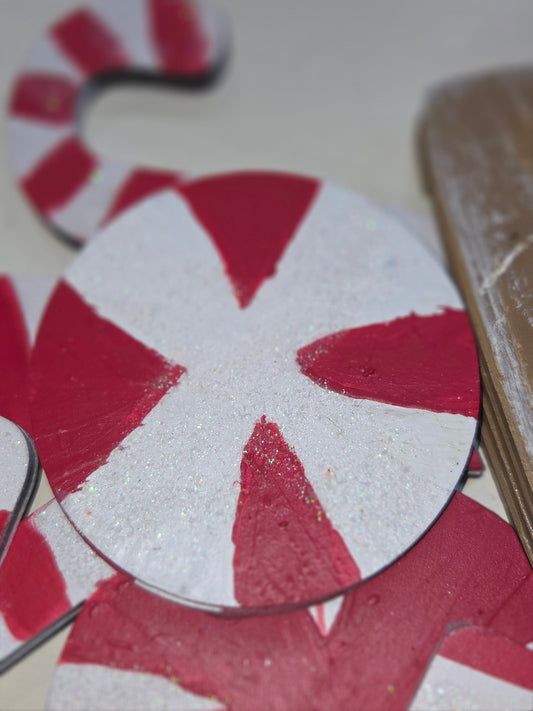 Peppermint Candy Candy Cane Insert for Interchangeable Pot Spilling Door Sign *Sign Sold Seperately* pi9