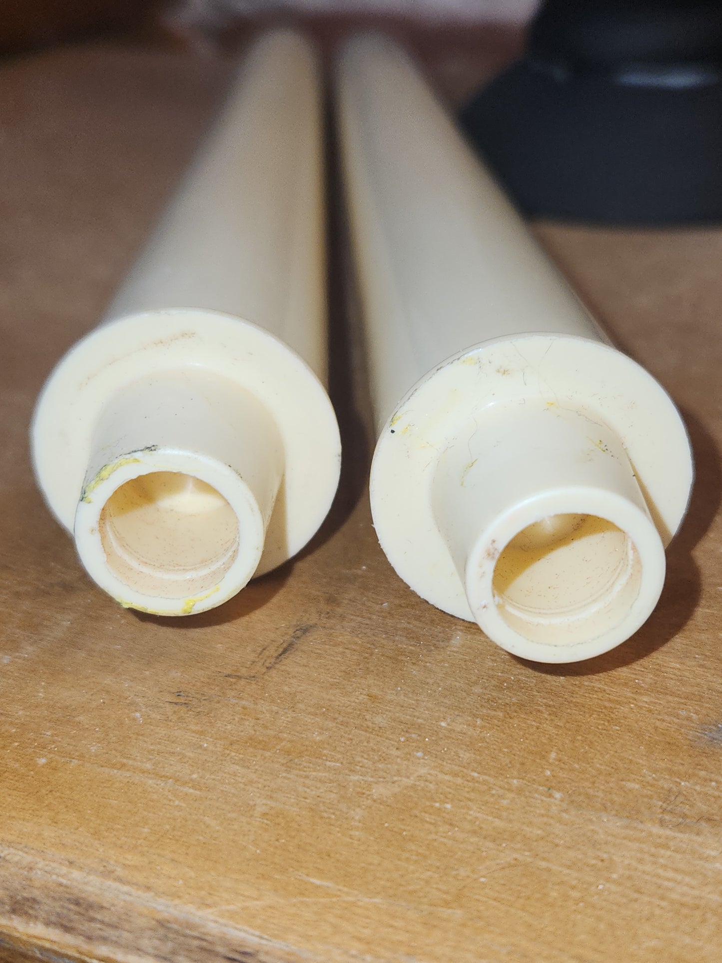 Vintage Everlasting Set of 2 Refillable Candle Sticks with Red Wick Cover Mid Century MCM vc7