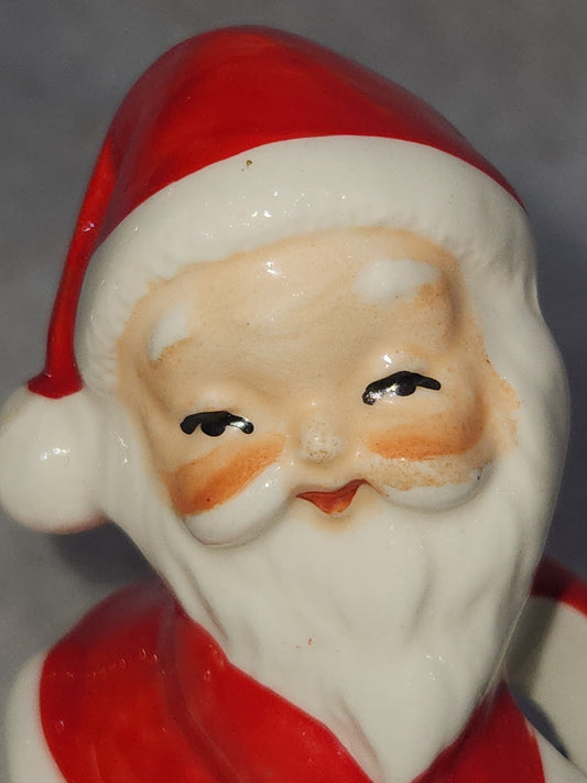 Vintage Santa Candle sitter Made In Japan 3" sn66
