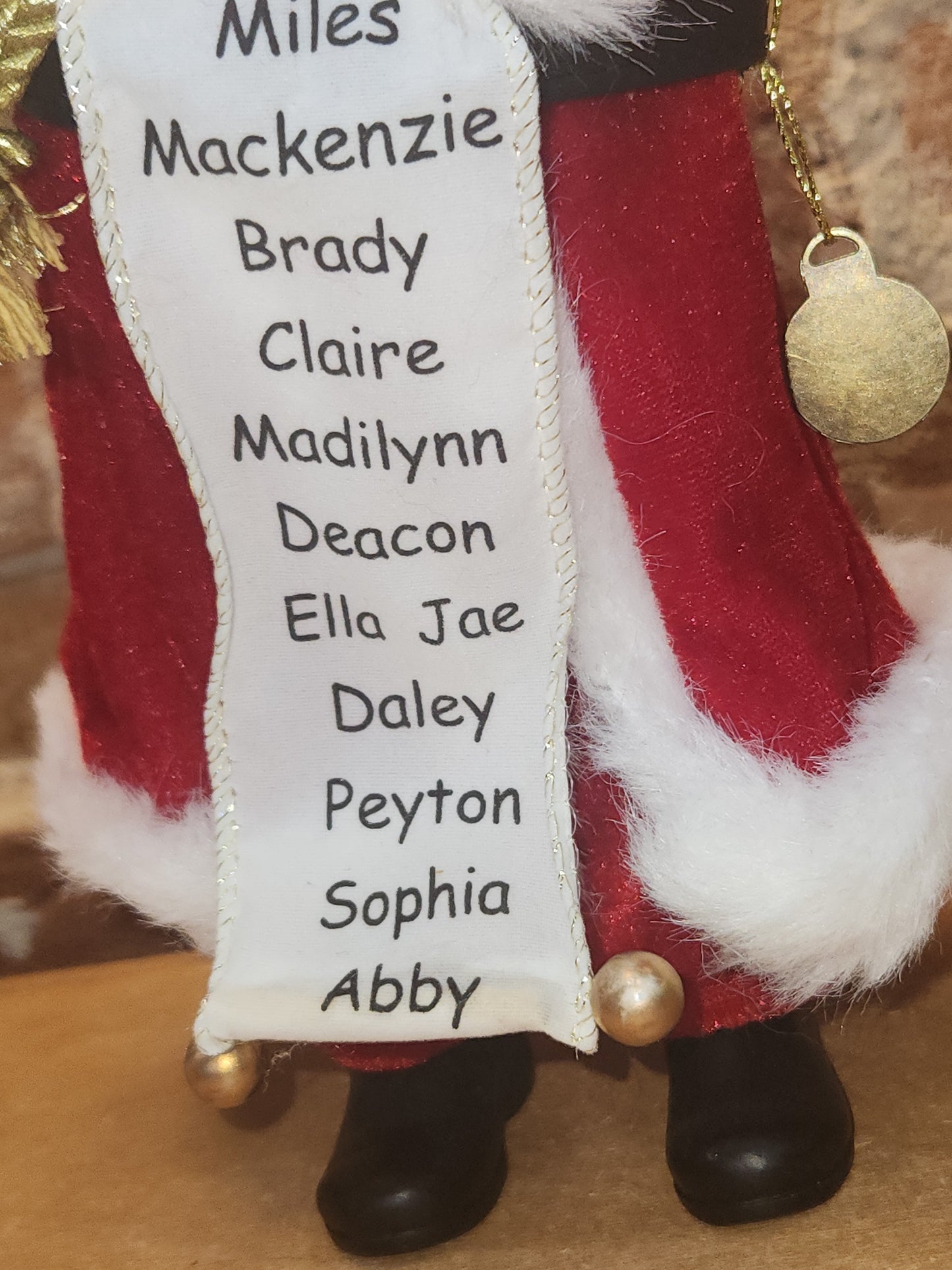 Ashland Christmas Collectible Ashland Santa Claus Figurine with Santa's List of Good Kids with His Gift Bag sf2