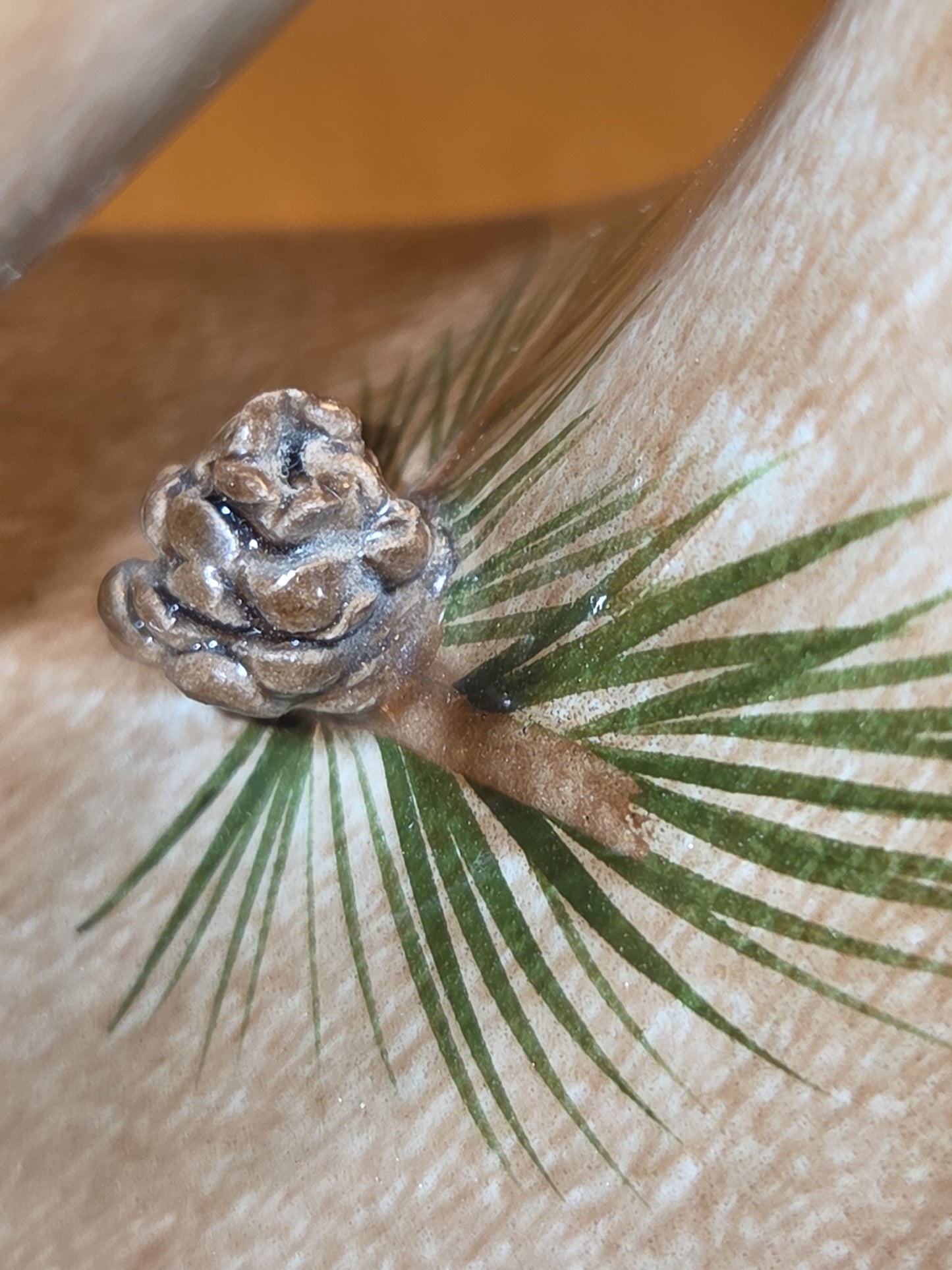 Vintage Gladys Wax Pottery Vase from Pinecone Collection South Dakota