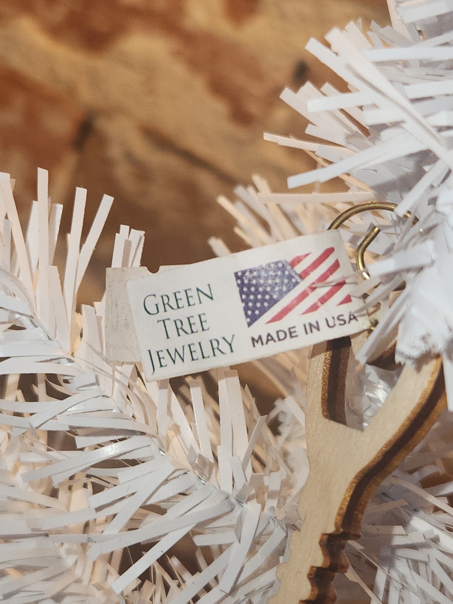 Birch Wood Corkscrew Grape Vine Ornament CLEARANCE