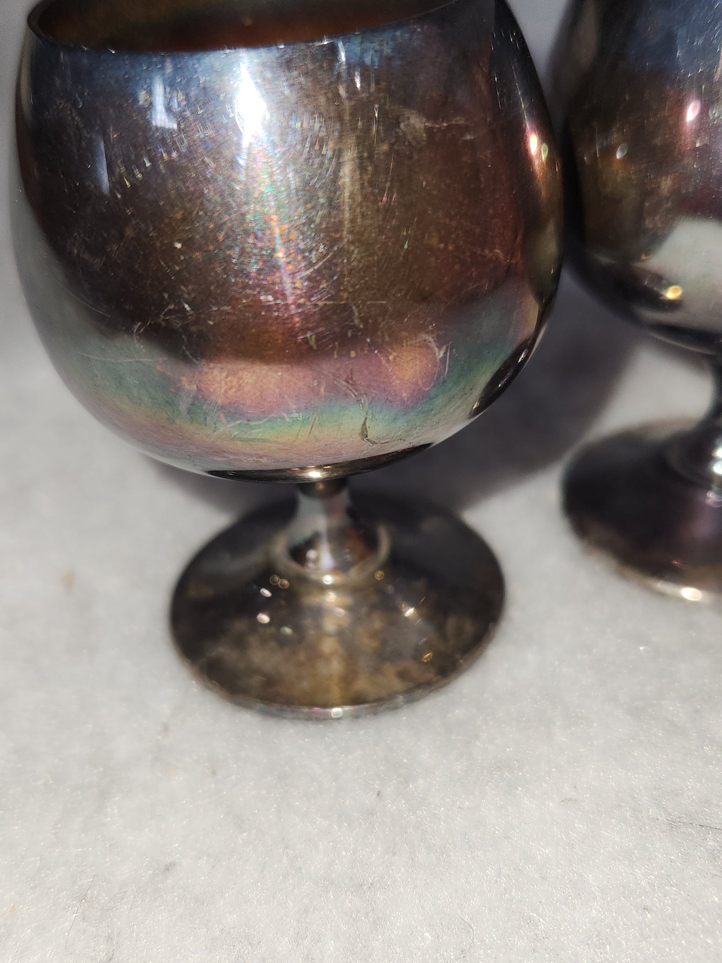 Vintage Sheridan Silverplated shot glass minature suffer wine glass ss81