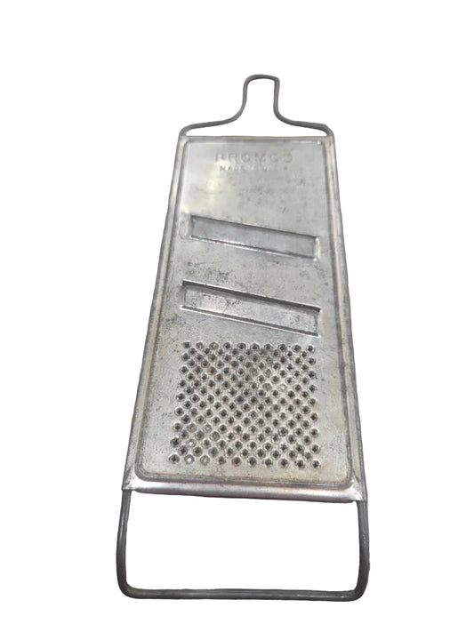 Vintage Grater BROMCO All in One Grater Slicer 14 1/2" Unique Handle Grater Only kit771