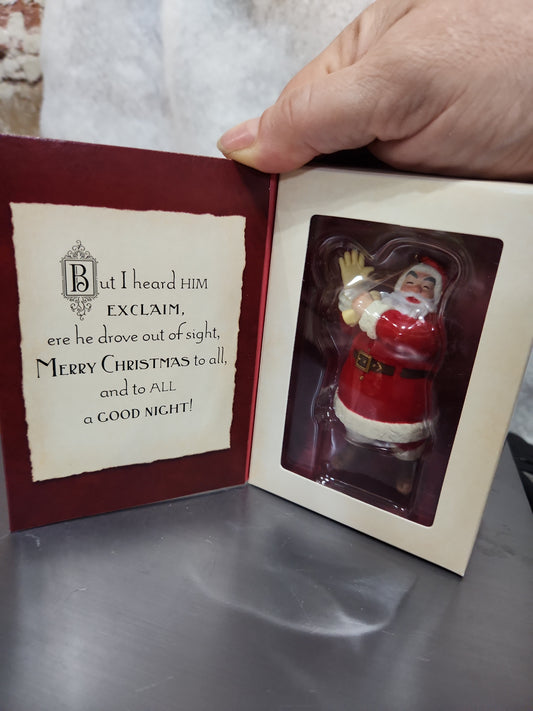 Hallmark Keepsake Ornament 2001 Twas the Night Before Christmas Santa Claus ho801