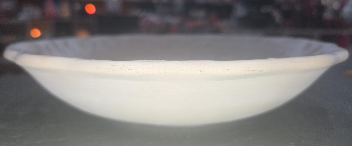 Unpainted Ceramic Serving Bowl Ready to Paint Deer in Forest 9"