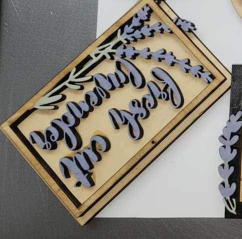 Tier Tray Decorations Handcrafted Lavender Fresh Cut Lavender Lavender Market Blue Truck ttl1