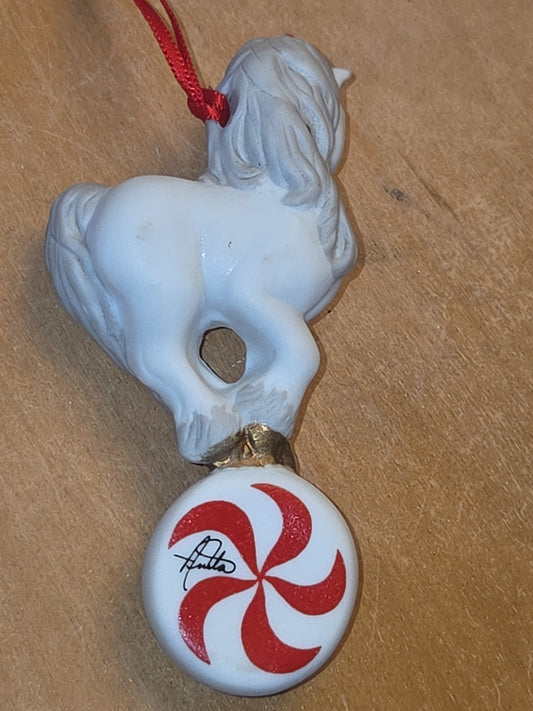 Vintage Hallmark Artists Favorites Ornament Porcelain Unicorn 1988